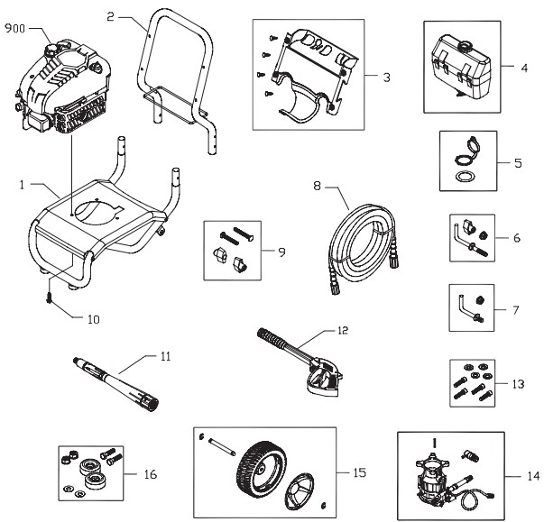 Craftsman Pressure Washer 020313-1 Parts